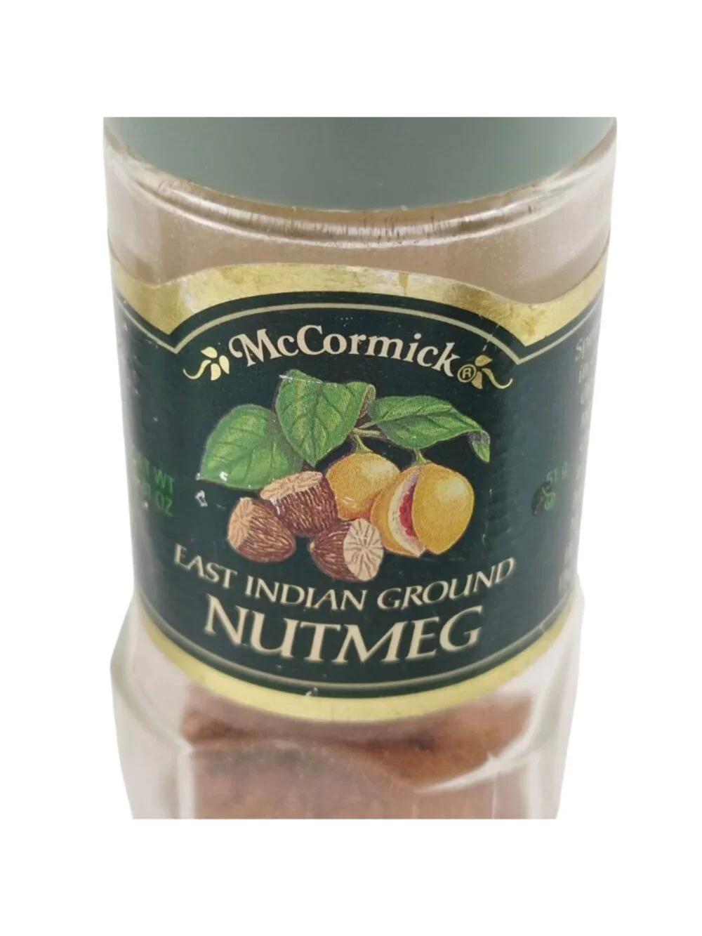 McCormick Spice Jars Thyme Rosemary Marjoram Cumin Nutmeg Vintage Green Lids